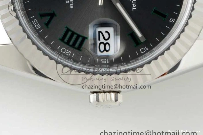 AAA Replica Watches Green 904L on 126334 Gray 41 2285 Steel Bracelet 1:1 Best Edition Dial VR NTF ZeroBulk DateJust Roman Oyster 0122